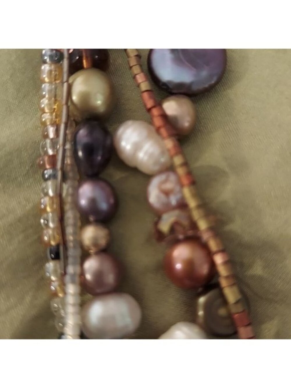 Cultured Pearl Beaded Vintage Necklace - Picture 6 of 9